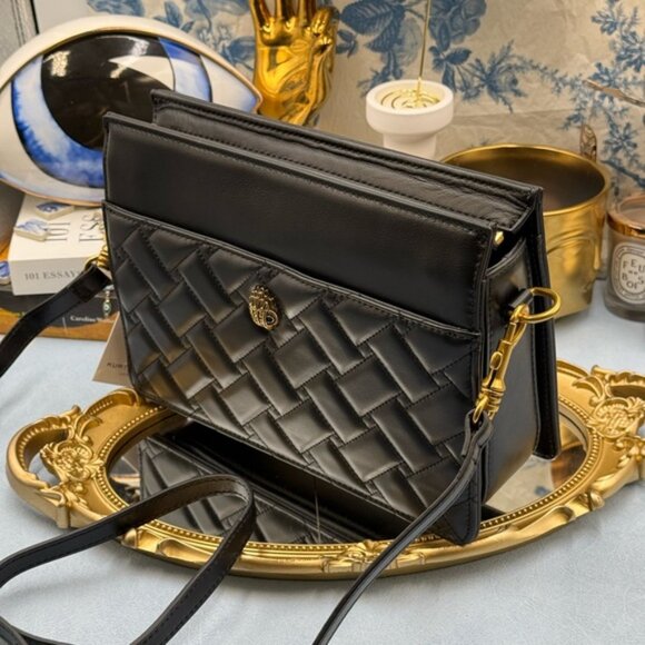 🆕 KURT GEIGER LONDON 🧿 NWT Kensington Leather Satchel - Picture 8 of 14